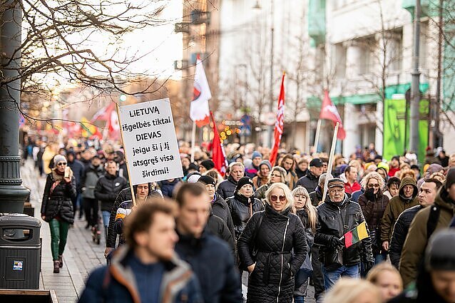 Politologė apie galimus protestus per Vasario 16-ąją: judėjimas kol kas neįgavo formos ir pasisako tik „prieš“, o ne „už“ kažką
