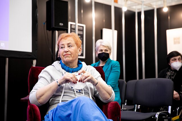 Aldonos Ruseckaitės ir Juttos Noak susitikimas su skaitytojais Vilniaus knygų mugėje