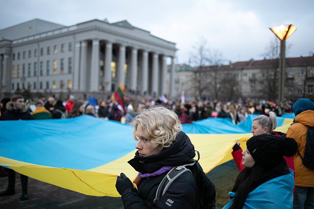 Акция в поддержку Украины