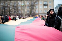 „Laisvė šviečia“ – solidarumo su Ukraina akcija Vilniuje