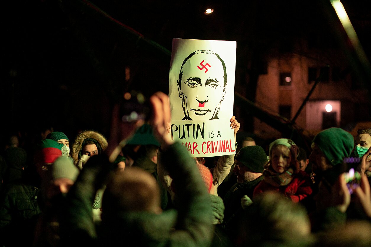 „Laisvė šviečia“ – solidarumo su Ukraina akcija Vilniuje