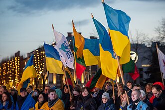 Palaikymo akcija Ukrainai „Laisvė šviečia” Kaune Palaikymo akcija Ukrainai „Laisvė šviečia” Kaune
