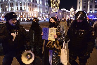 Protestai Rusijoje dėl karo Ukrainoje