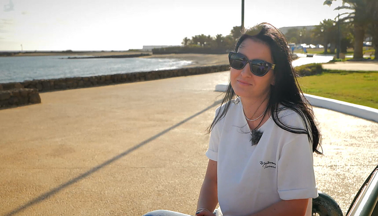 Evelina su italu vyru Lasarotėje augina dukrą