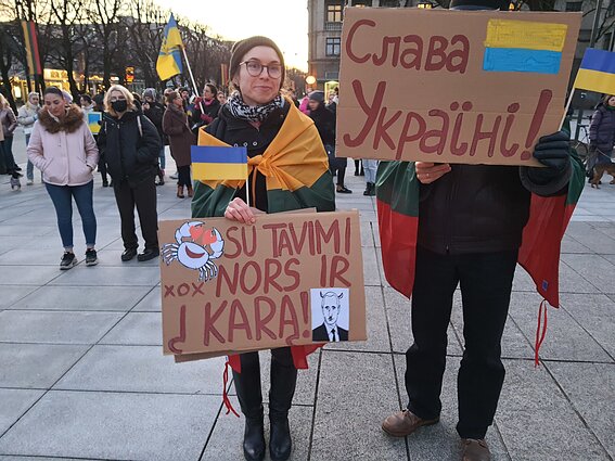Protestas prie Kauno miesto savivaldybės