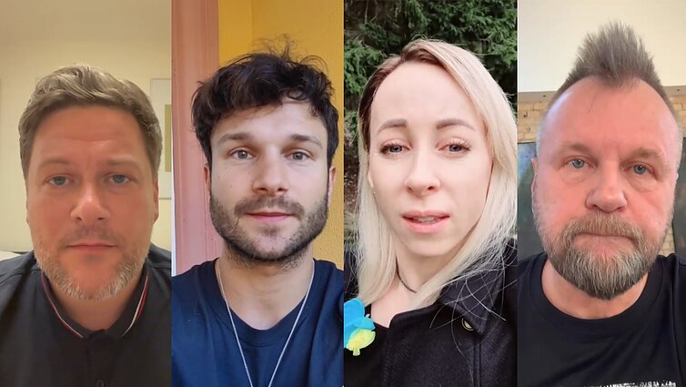 Jautriame vaizdo įraše Lietuvos žmonės siunčia palaikymą ukrainiečiams: žinokite, kad turite geležinį užnugarį