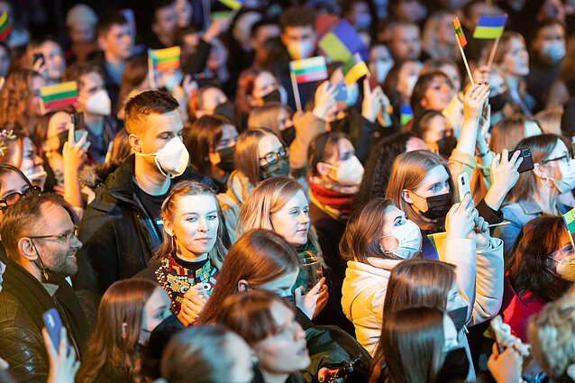 Paramos koncerto „Slava Ukraini“ akimirka 