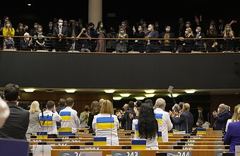 Volodymyro Zelenskio kreipimasis į Europos Parlamentą