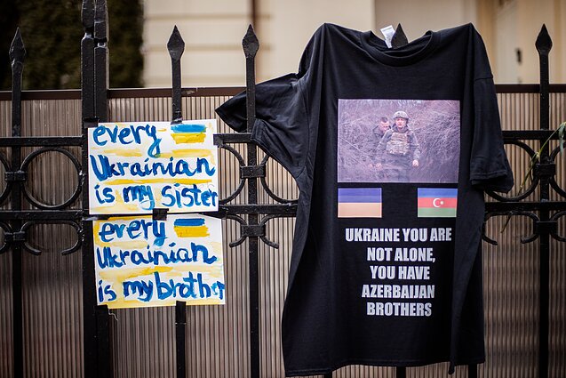 Palaikymo Ukrainai akcija Lietuvoje (asociatyvi) Palaikymo Ukrainai akcija Lietuvoje (asociatyvi)