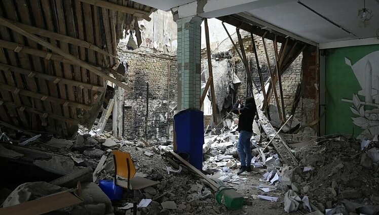 Žinios. Žytomyro mieste sugriauti bent keli namai, apgadinta ligoninė – žuvo mažiausiai 4 žmonės