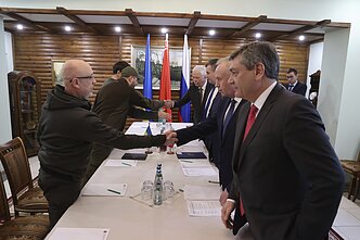 Antrasis Rusijos ir Ukrainos delegacijų derybų raundas
