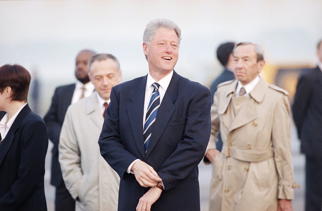 Billas Clintonas ir Andrejus Kozyrevas (dešinėje)