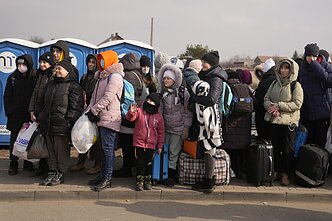 Į Lenkiją atvykę pabėgėliai ukrainiečiai