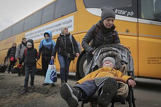 Į Lenkiją atvykę pabėgėliai ukrainiečiai