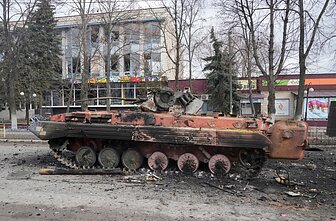 Ukrainos miestai po Rusijos pajėgų atakų