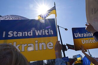 Protestai smerkiantys karą Ukrainoje