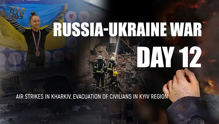 Day 12 of invasion. Air strikes in Kharkiv, evacuation of civilians in Kyiv region