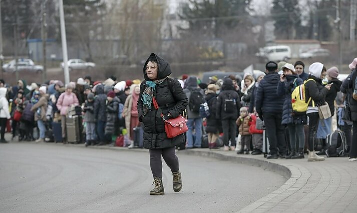 Panorama. Vilniuje tik atidarytame ukrainiečių registracijos centre – eilės (su vert. į gestų k.)