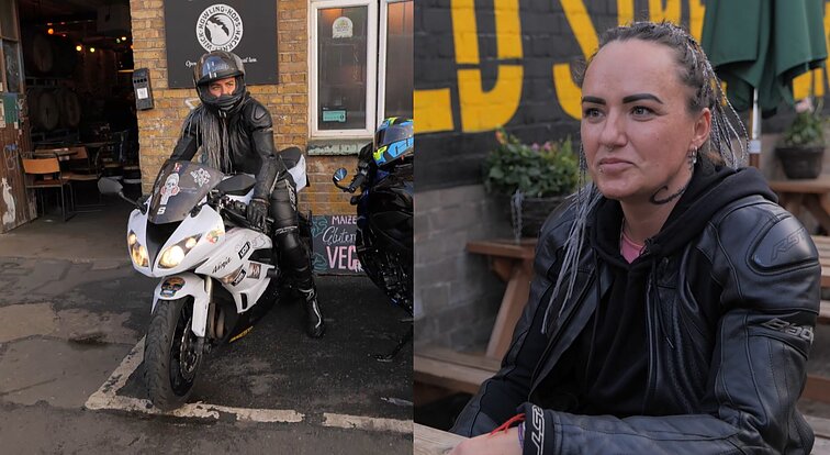 Simona Londone negyvena pagal įprastus standartus: dieną dirba manikiūrininke, po darbo tampa adrenalino ištroškusia baikere