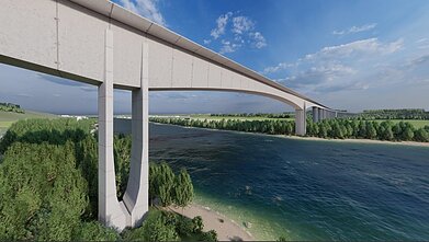 Visualisations of the bridge