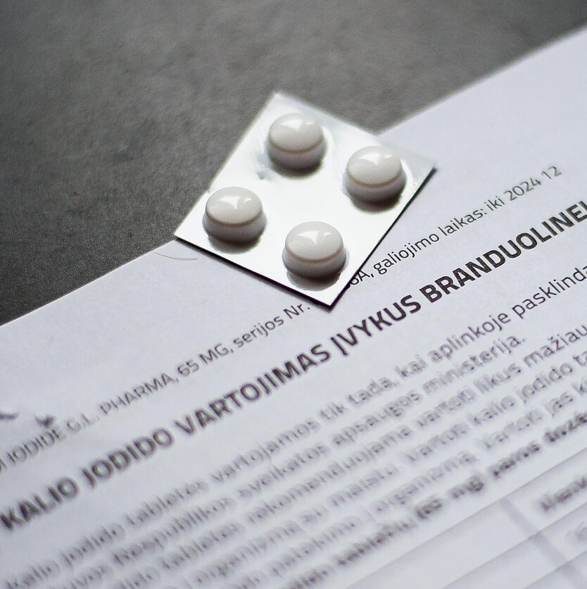 E. Blažio / LRT nuotr., Gyventojams dalijamos kalio jodido tabletės