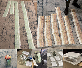 Didelės pinigų sumos rastos ir slėptuvėse, ir stiklainiuose