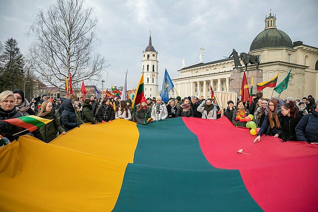 Trijų Baltijos valstybių vėliavų pakėlimo ceremonija