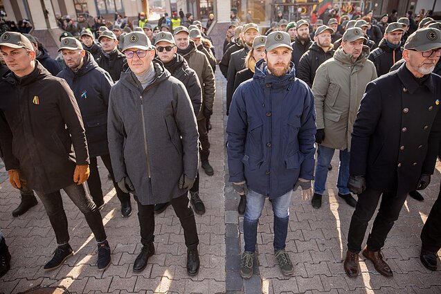 Vilniuje prisiekė naujieji šauliai Vilniuje prisiekė naujieji šauliai