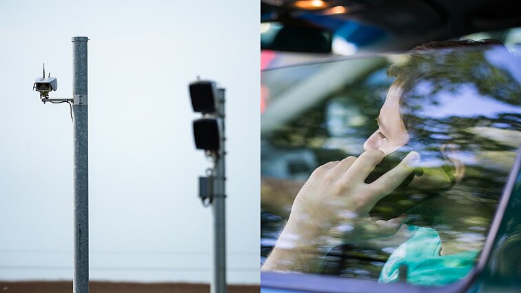 Keliai. Mašinos. Žmonės. Vidutinio greičio matuoklių mechanizmas ir darbingas pareigūnų reidas keliuose