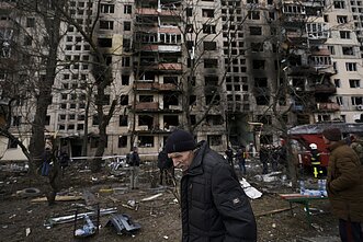 Gaisras Kyjivo daugiabutyje Gaisras Kyjivo daugiabutyje