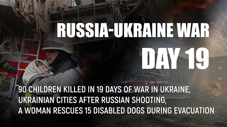 Day 19 of invasion. Russian troops killed 90 children in Ukraine