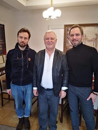 Darius Mažintas, Vasyl Vovkun, Jonas Sakalauskas, Lvivo opera