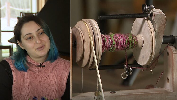 Net iš šuns plaukų verpianti Aliona įsitikinusi: tai – puikus būdas įprasminti augintinio atminimą