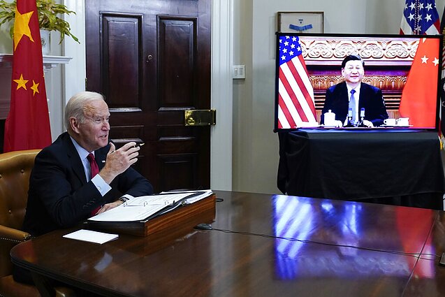 J. Bideno ir Xi Jinpingo pokalbis