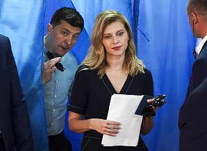 Елена и Владимир Зеленские