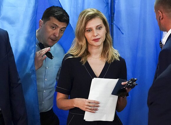Елена и Владимир Зеленские