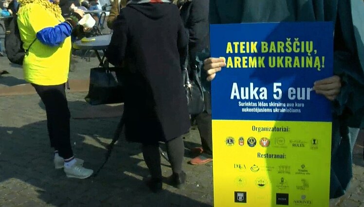 Labas rytas, Lietuva! Šeštadienis II d. Kaune tęsiama akcija „Ateik barščių, paremk Ukrainą!“