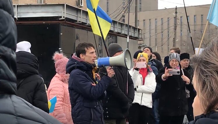Melitopolio gatvėse – rusų karinė technika
