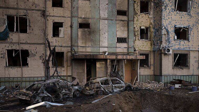 Žinios. Putino karas: Kyjive apšaudyti daugiabučiai, Sumuose įvyko amoniako nuotėkis