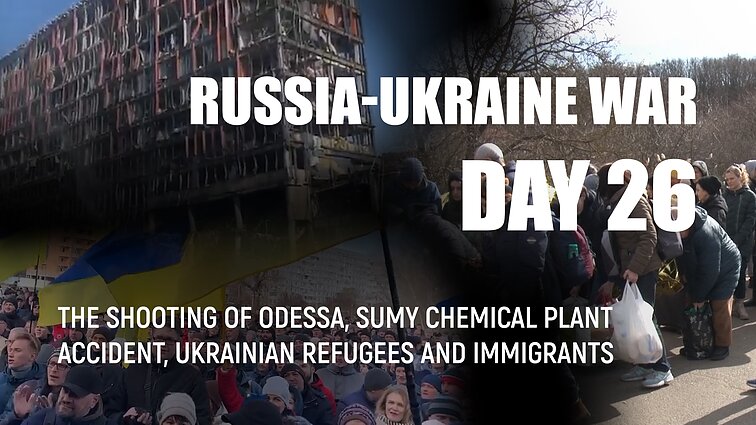 Day 26 of invasion. Russian troops fire at Odessa from ships