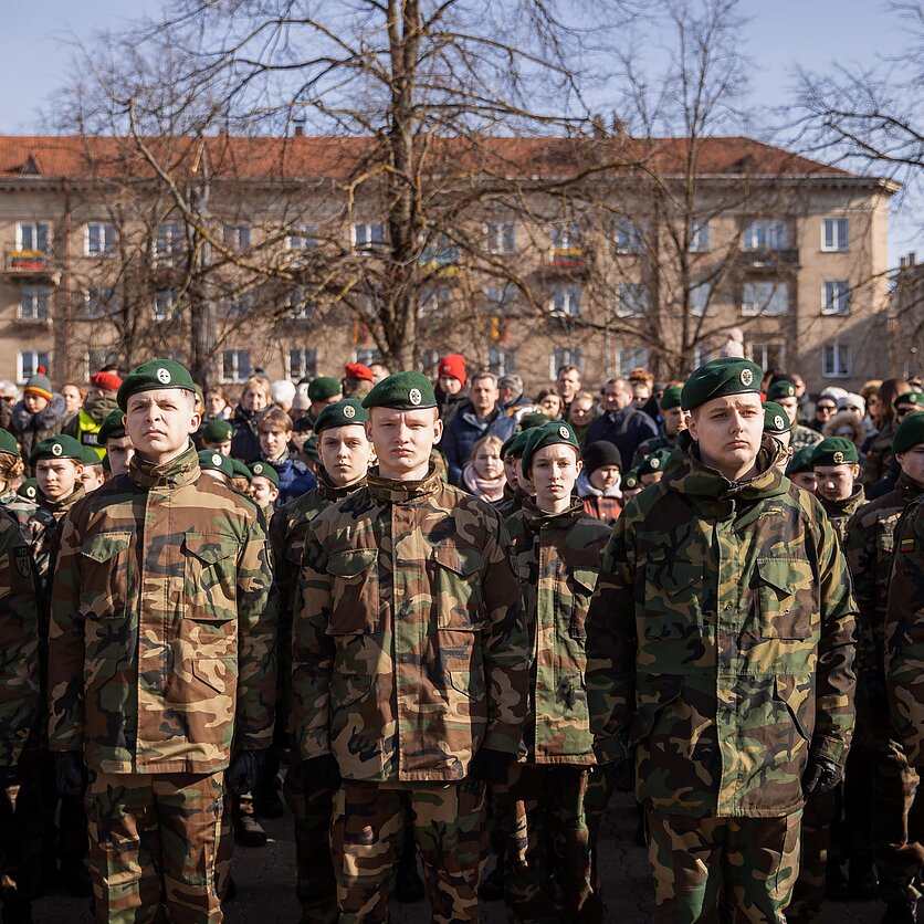 J. Stacevičiaus / LRT nuotr., Naujų Lietuvos Šaulių sąjungos narių priesaikos ceremonija