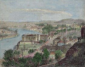 Vaizdas nuo Gedimino kalno apie 1879 m.