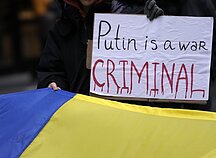 Protestai Serbijoje prieš Rusijos vykdomą karą prieš Ukrainą