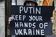 Protestai Serbijoje prieš Rusijos vykdomą karą prieš Ukrainą