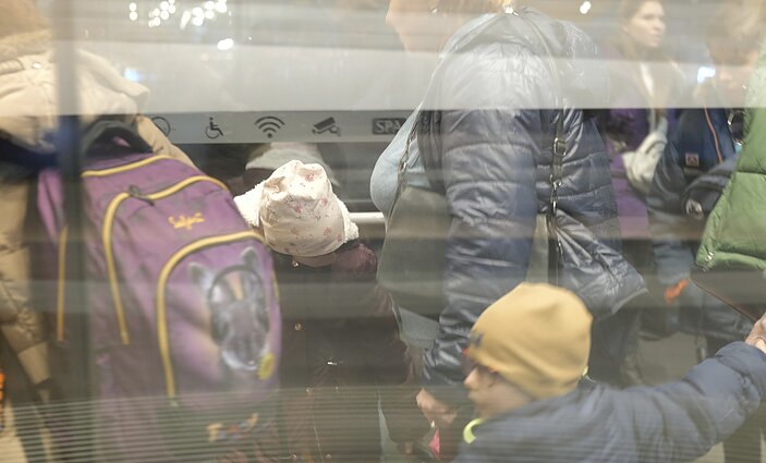 Военные беженцы из Украины