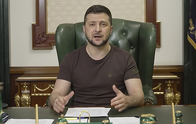 Žinios. Zelenskis Italijos parlamentui: Putino tikslas – Europa