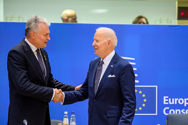 Gitanas Nausėda ir Joe Bidenas