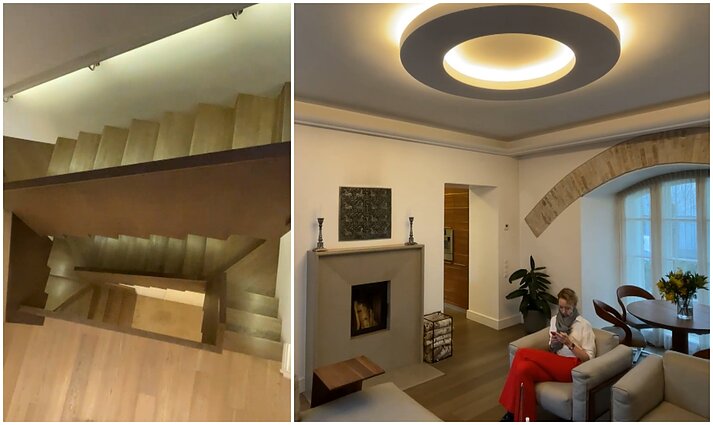 Įrengė erdvius trijų aukštų namus Vilniaus Senamiestyje: ryški estetika, išskirtiniai baldai ir stilius, nepaliekantis abejingų