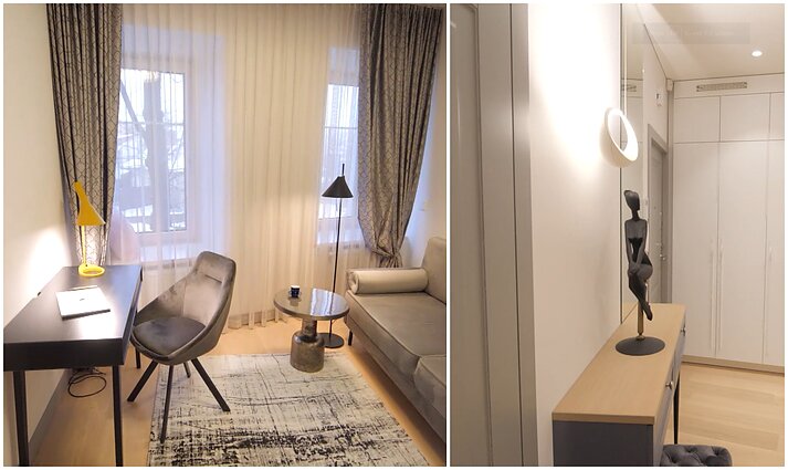 Brandžiai porai sukurtame būste – ramūs interjero sprendimai bei vaikus primenantys akcentai