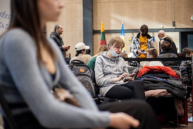 Žinios. Lietuvoje registruota per 34 tūkst. karo pabėgėlių iš Ukrainos
